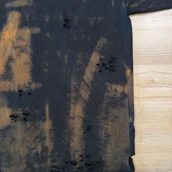 Vintage Bleach Kanye West The Life Of Pablo Quote Black Distressed Shirt Size XL - Picture 11 of 12